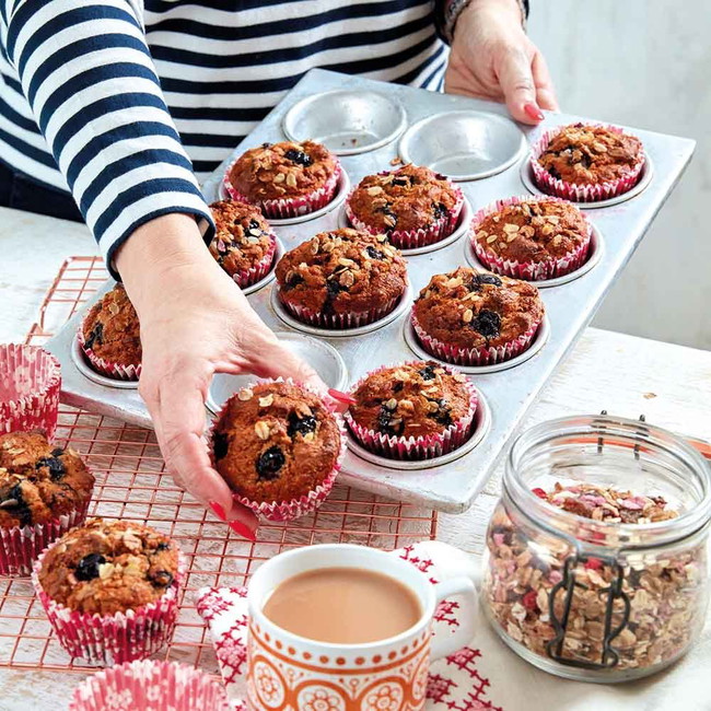Berry, Granola & Banana Muffins