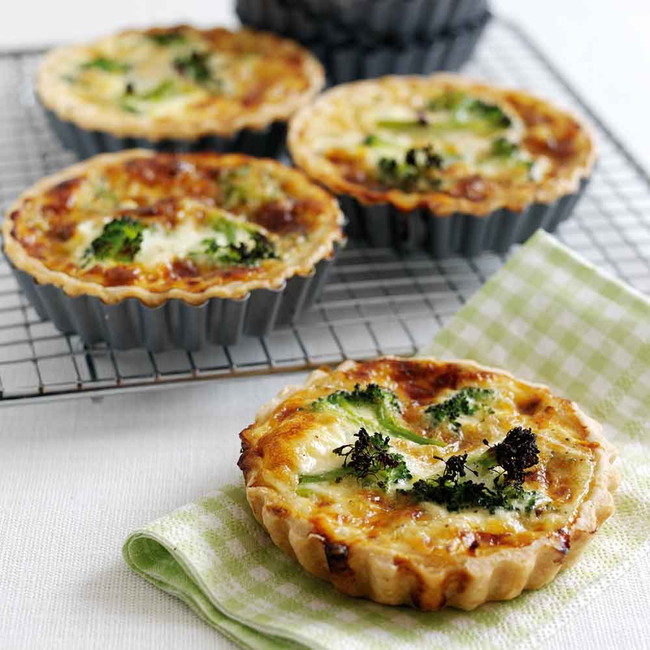 Broccoli & Stilton Quiches