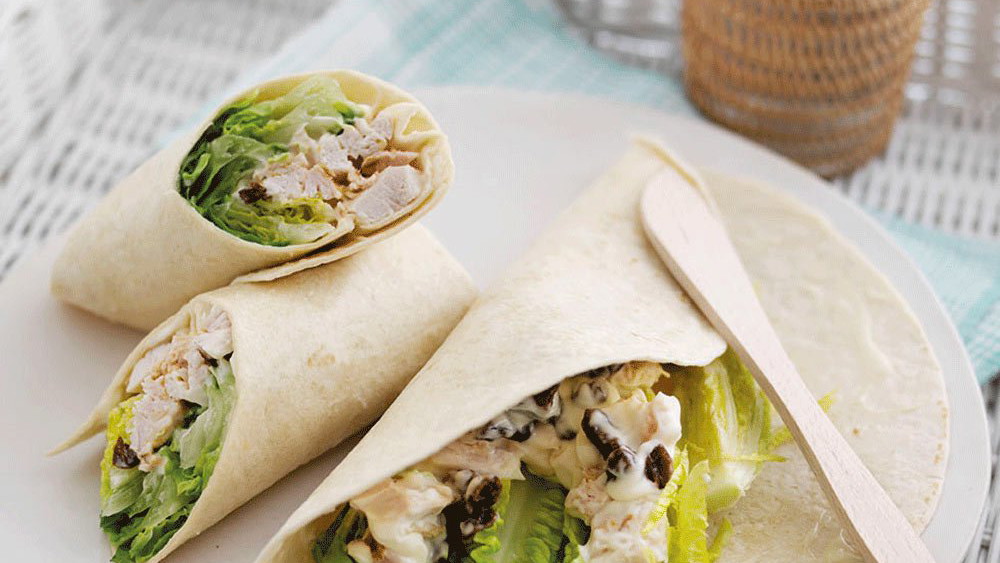 Coronation Chicken Wraps