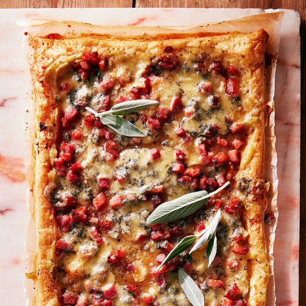 Apple, Pancetta & Maple Tart