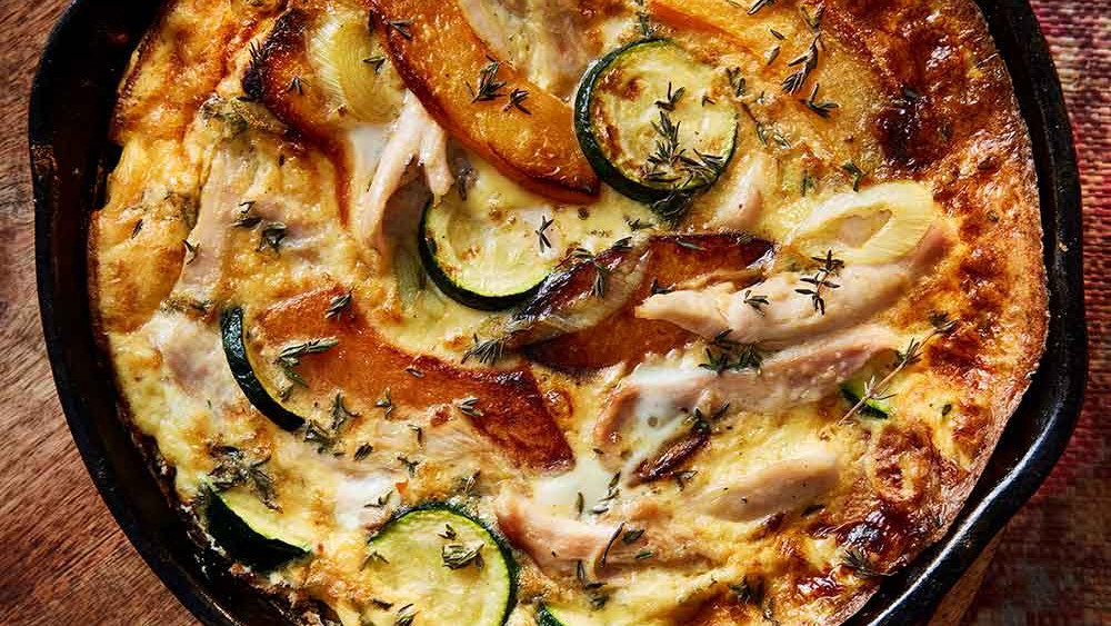 Chicken, Squash & Courgette Frittata