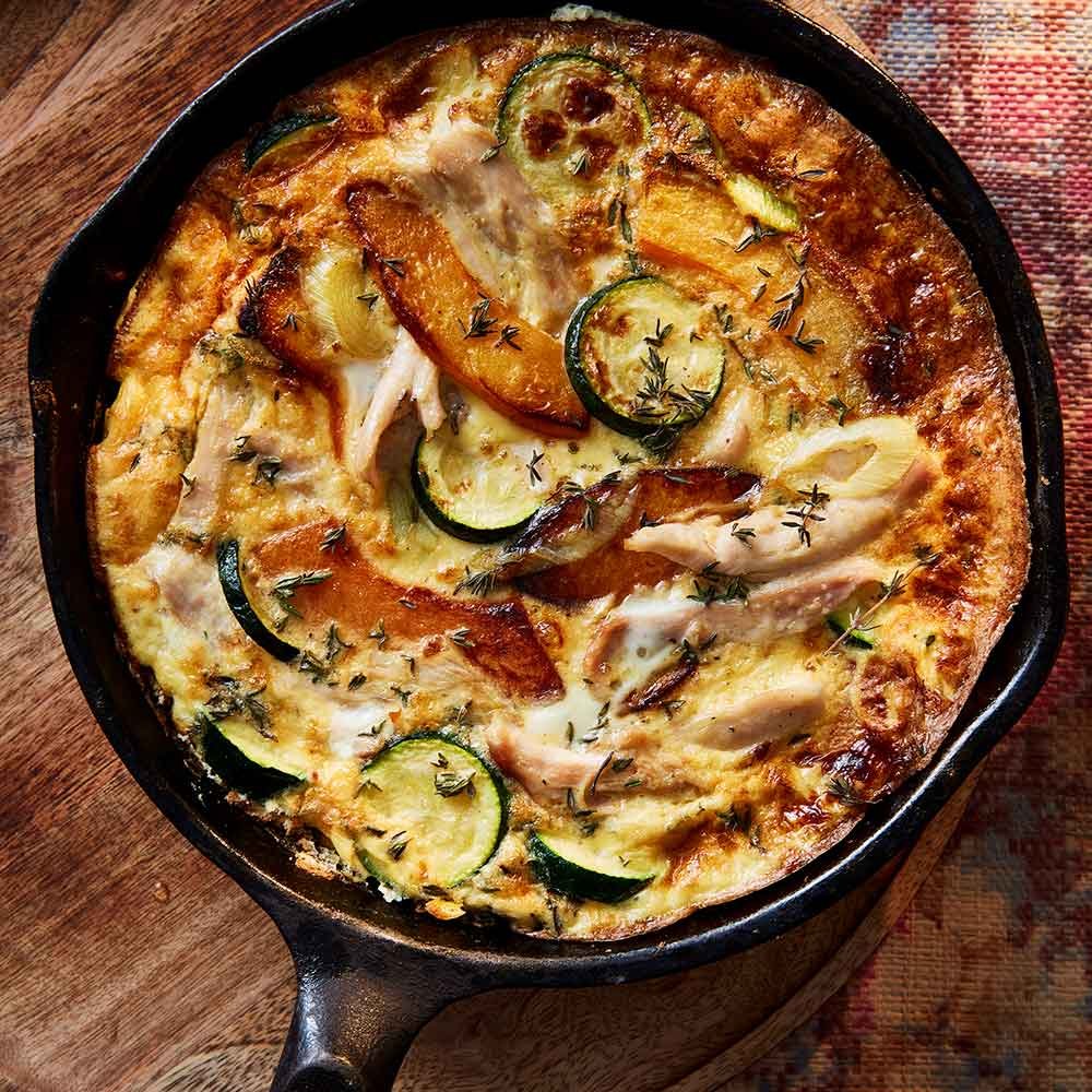 Chicken, Squash & Courgette Frittata