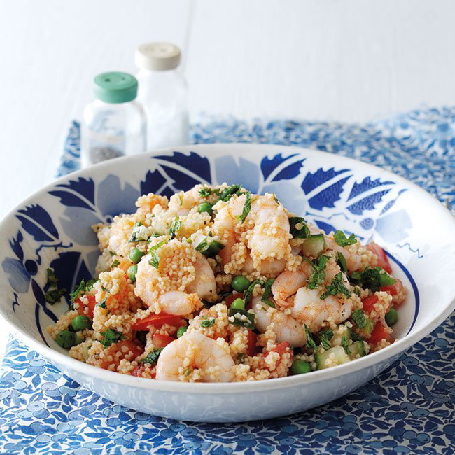 French-Style Couscous with Prawns