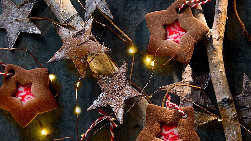 Candy Cane Stained Glass Biscuits