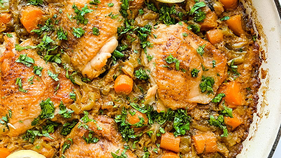 One-Pot Golden Chicken & Rice
