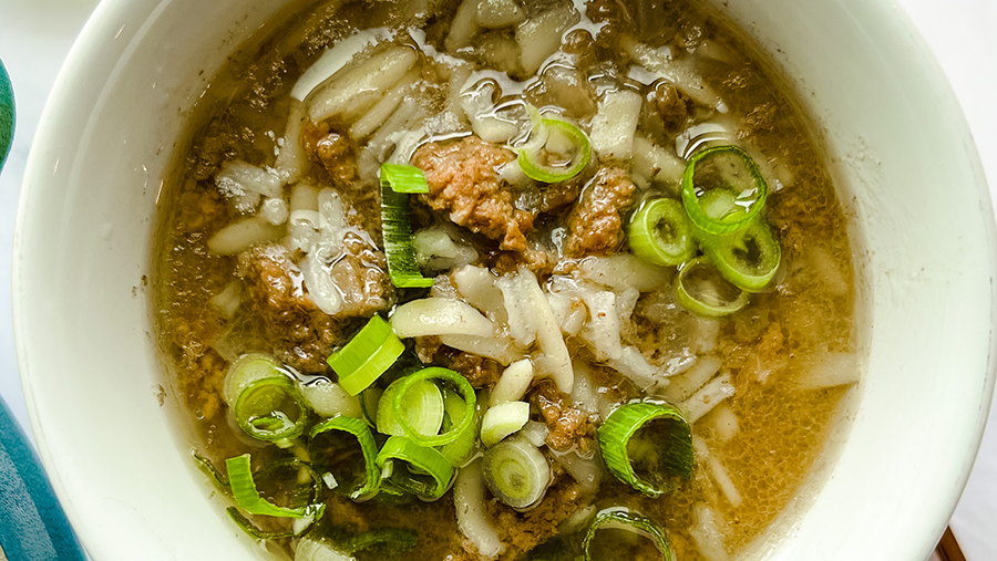 Wagyu Bone Broth & Orzo Soup