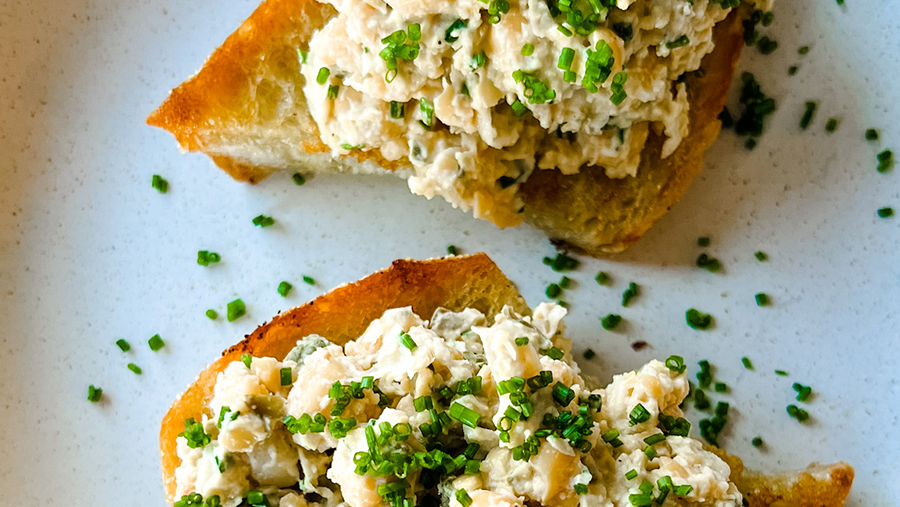 Mashed Chickpea Salad