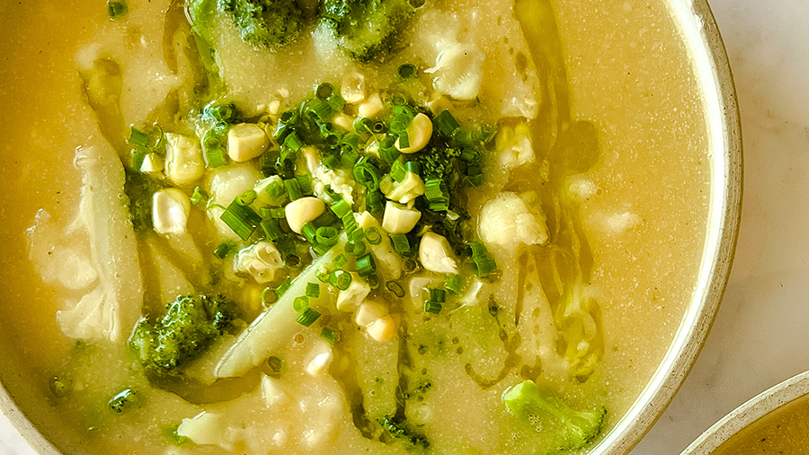 Cauliflower & Broccoli Soup