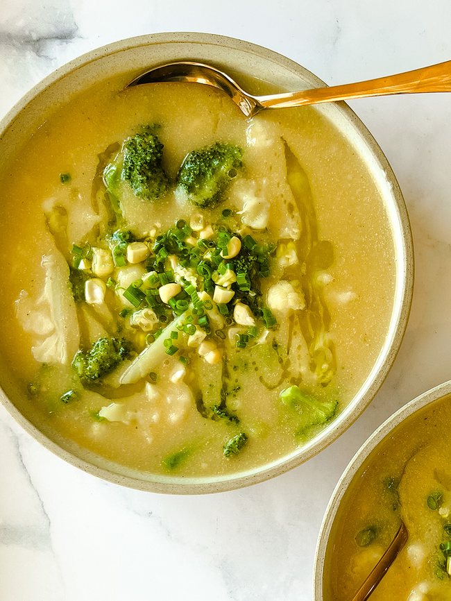 Cauliflower & Broccoli Soup