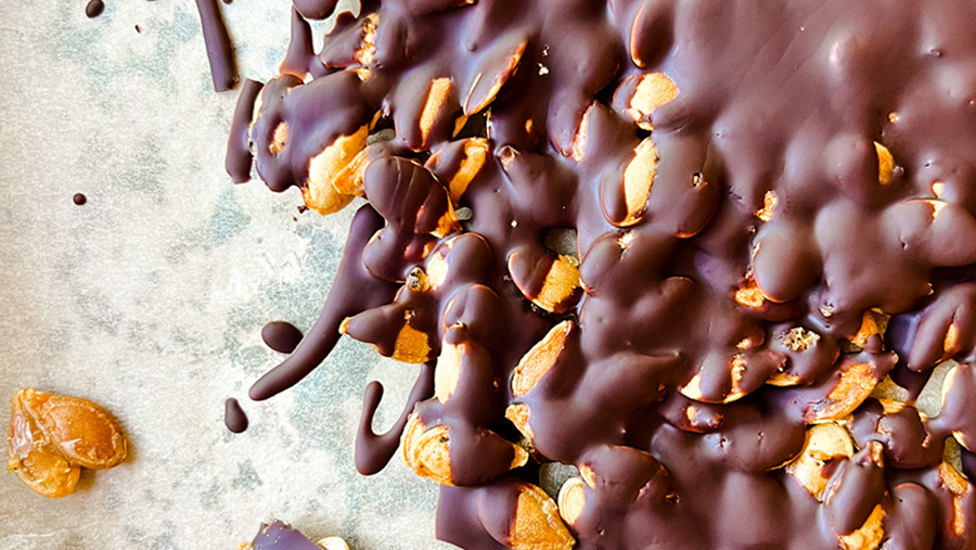Chocolate-Covered Roasted Pumpkin Seeds