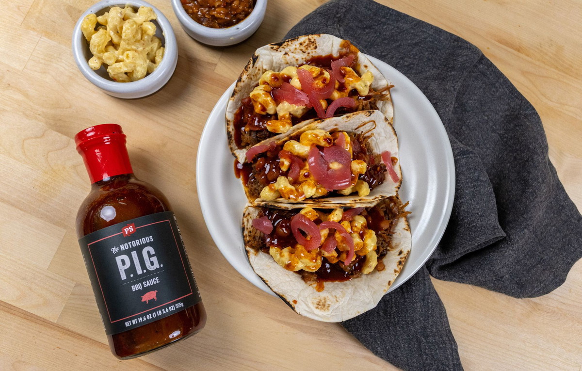Notorious P.I.G. Pulled Pork BBQ Tacos