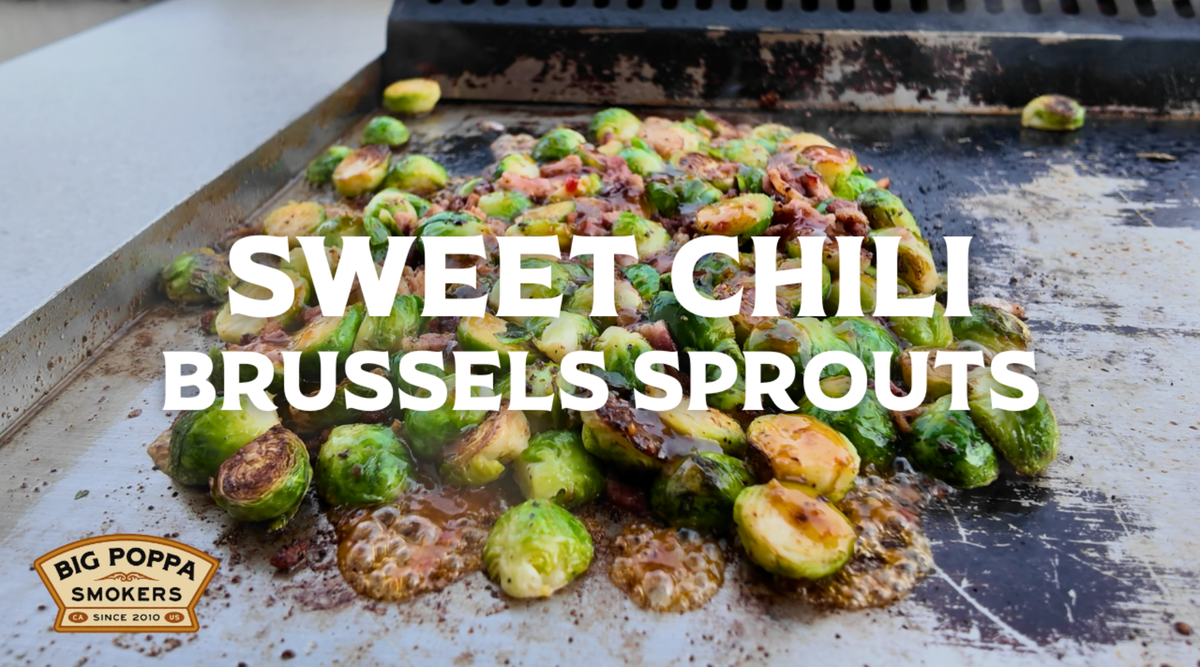 Thai Chili Bacon Brussels Sprouts on the Griddle