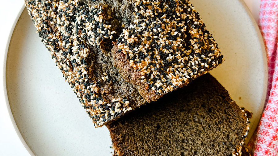Toasted Sesame Banana Bread