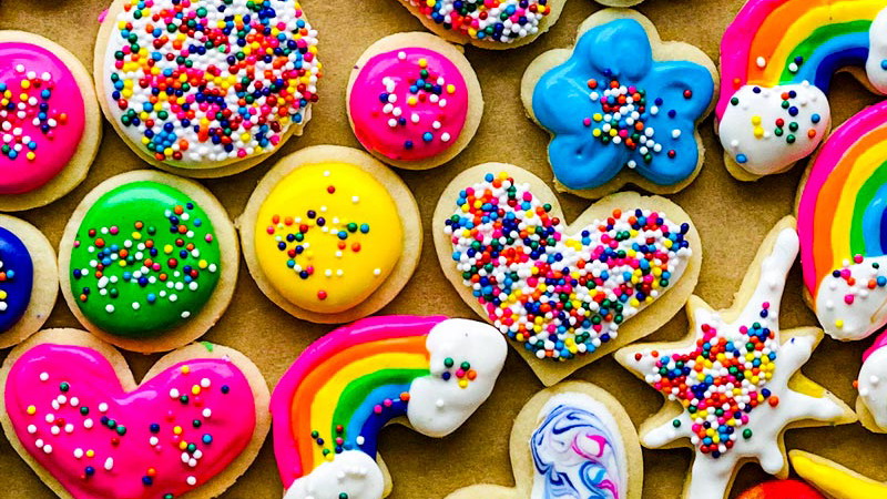 Rainbow Sugar Cookies