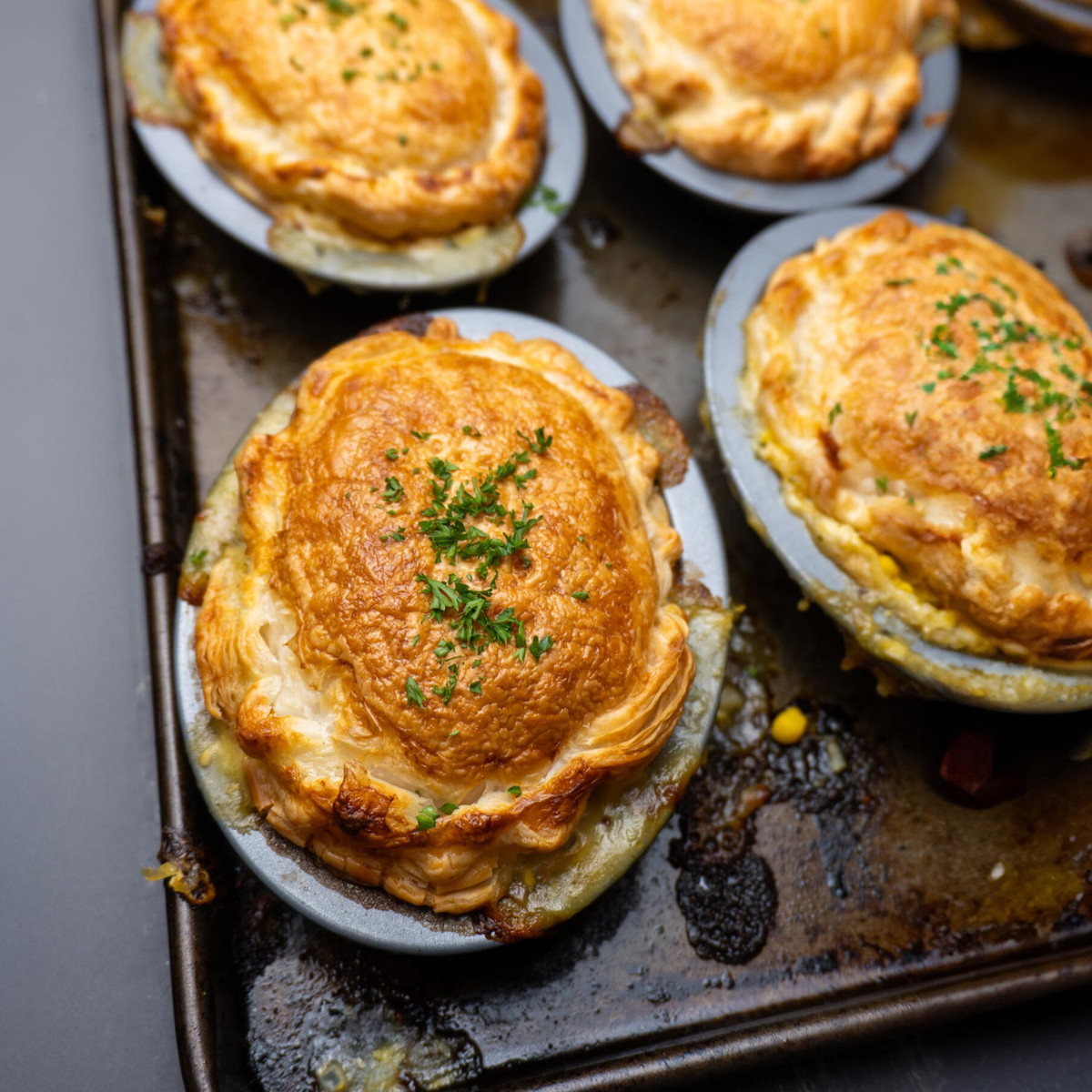Chicken & Corn Pies