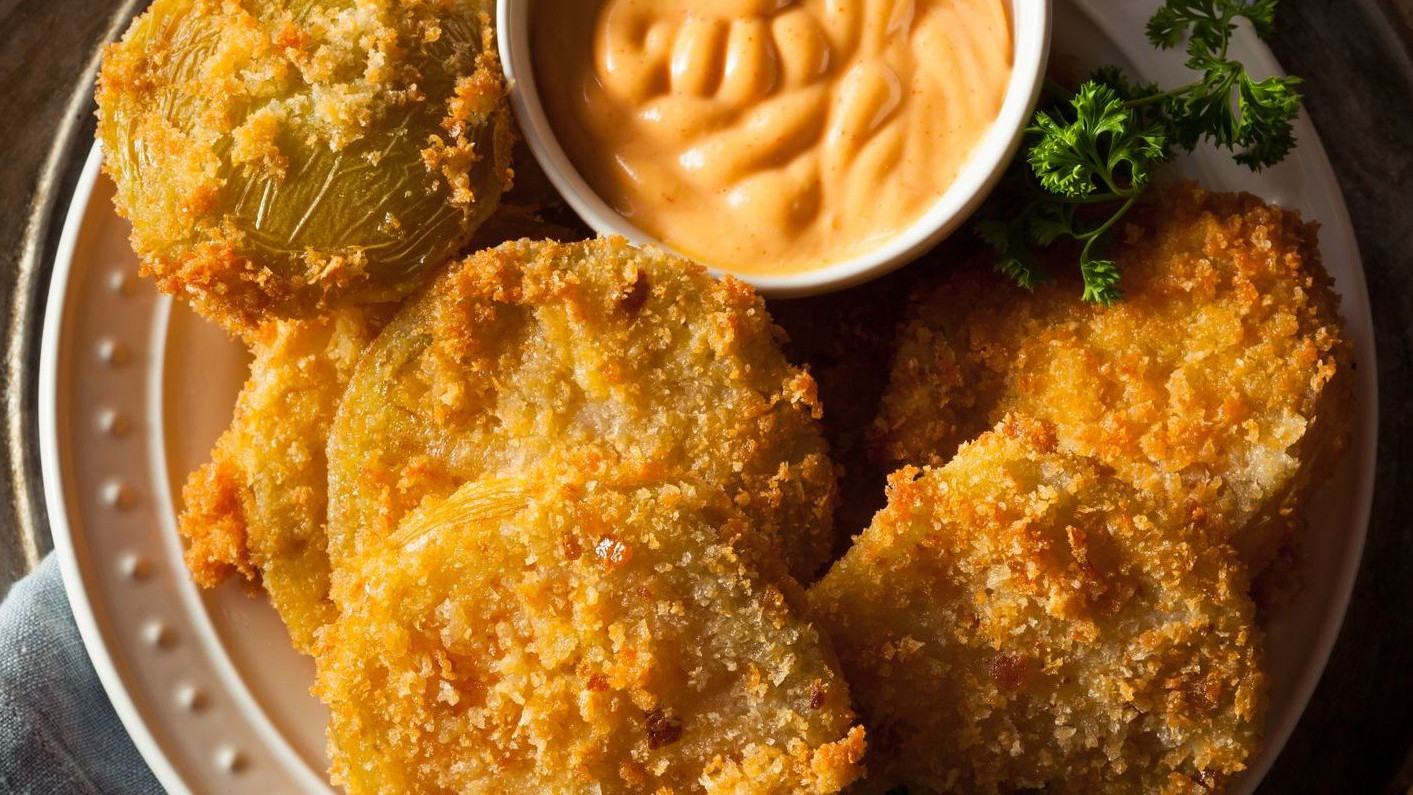 fried green tomatoes with ranch dressing Fried Green Tomatoes In An Air Fryer