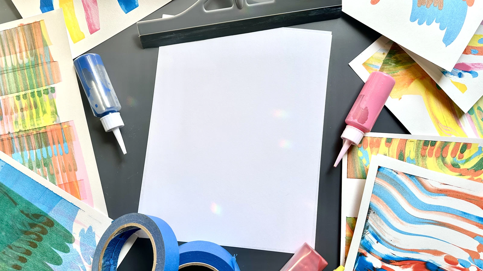 Image of Scrape Art: Squeegee Painting 