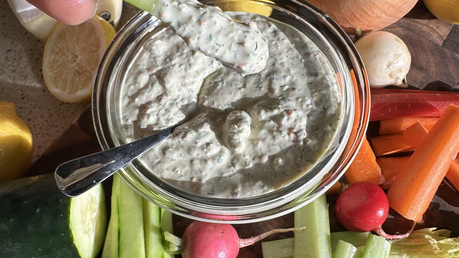 Image of Creamy Herbed Vegetable Dip