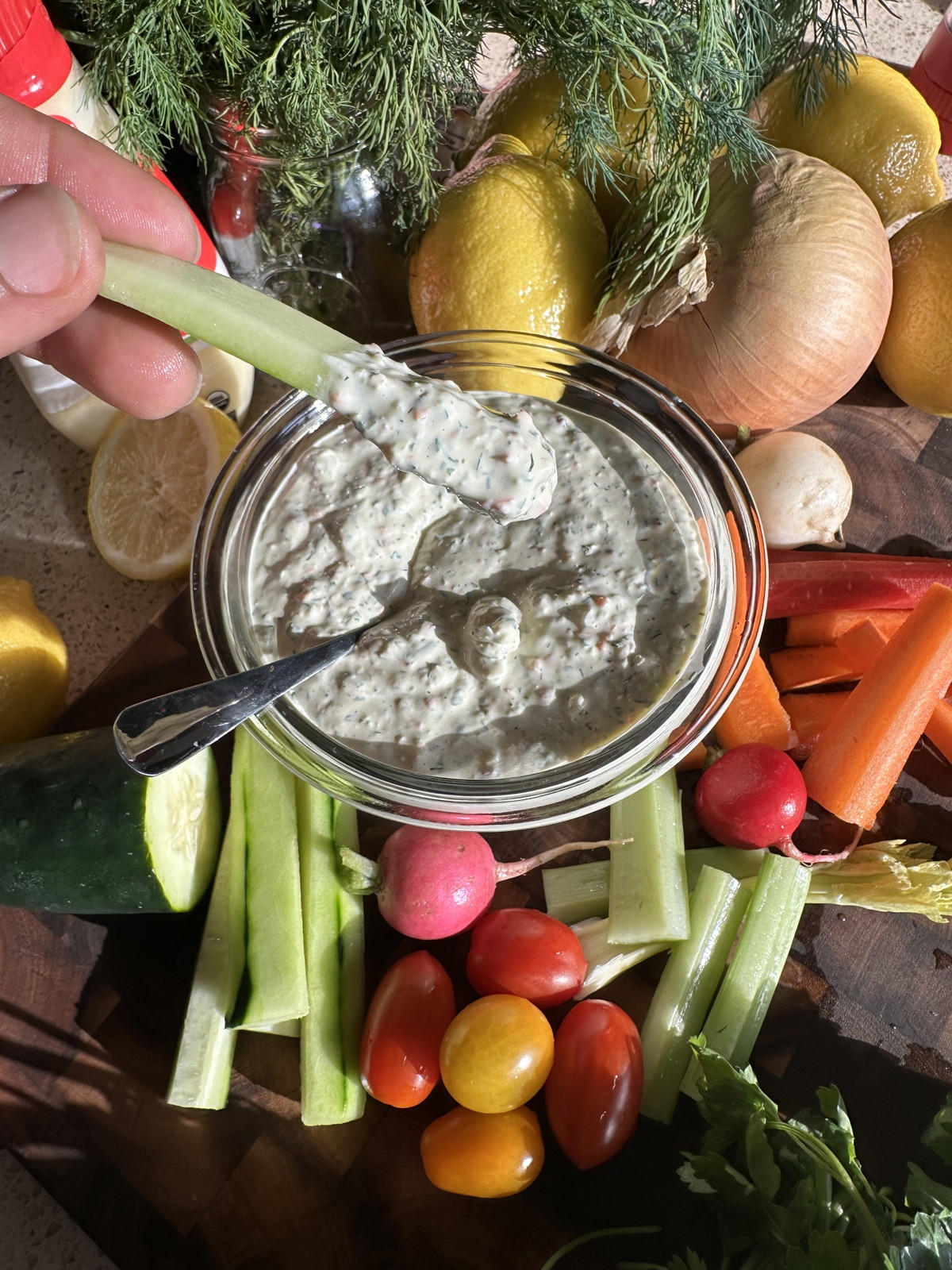 Creamy Herbed Vegetable Dip