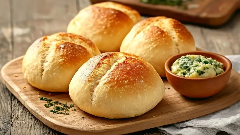 Image of Aufbackbrötchen aus der Heißluftfritteuse