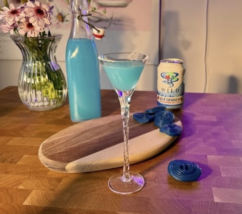 Blue rasberry shots