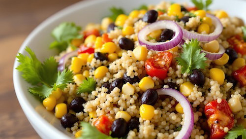 Image of Quinoa Salad with Corn and Black Beans