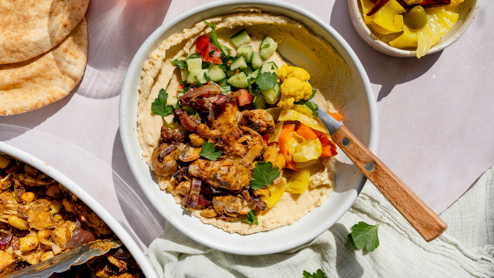 Image of Jackfruit and White Bean Shawarma