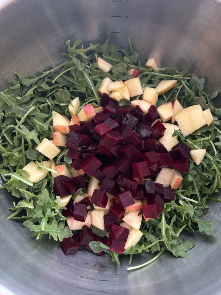 Image of Add 1 Cup of the chopped beets to the mixing...