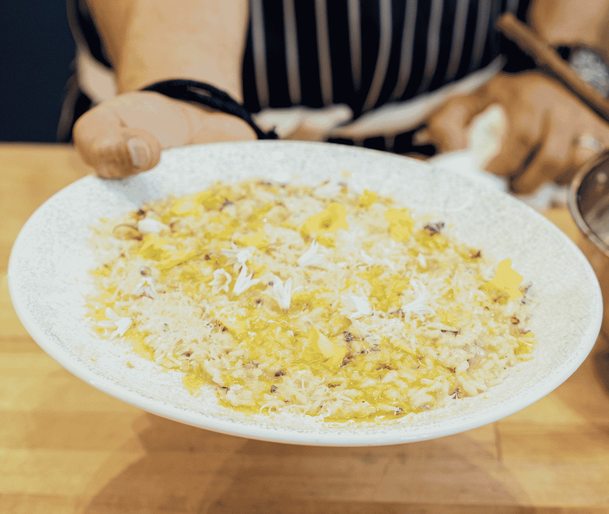 Wild Spring Greens Risotto