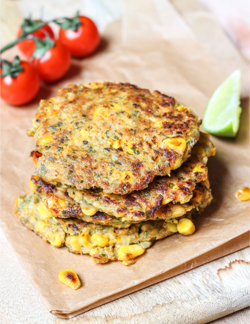 Zesty Sweet Corn Fritters - Once Upon A Homestead Recipes