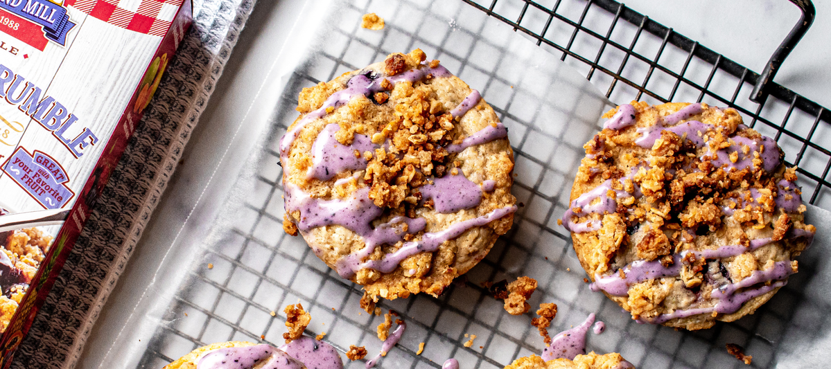 Calhoun Bend Mill Blueberry Crumble Donuts 