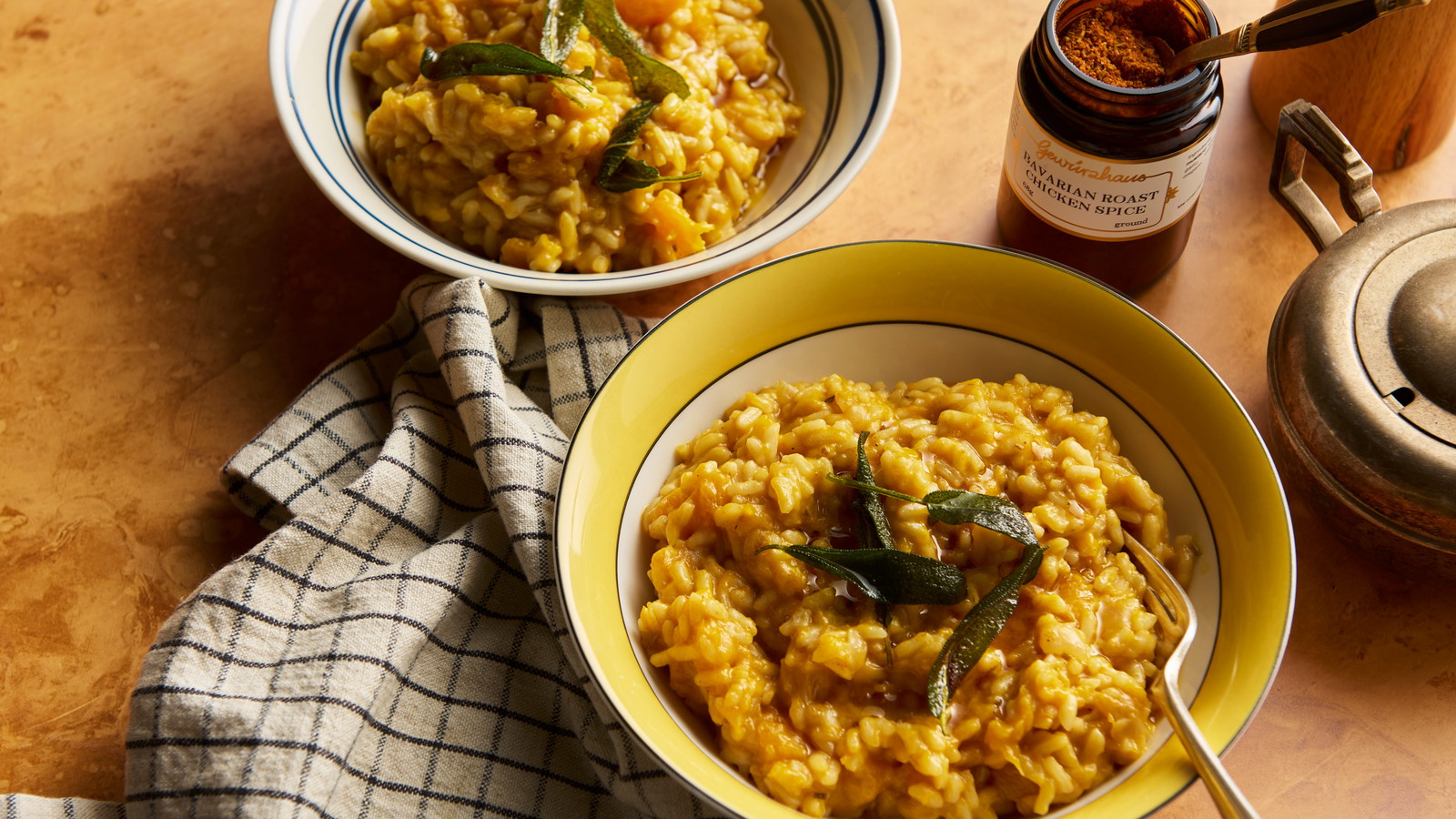 Image of Creamy Pumpkin Risotto with Crispy Sage