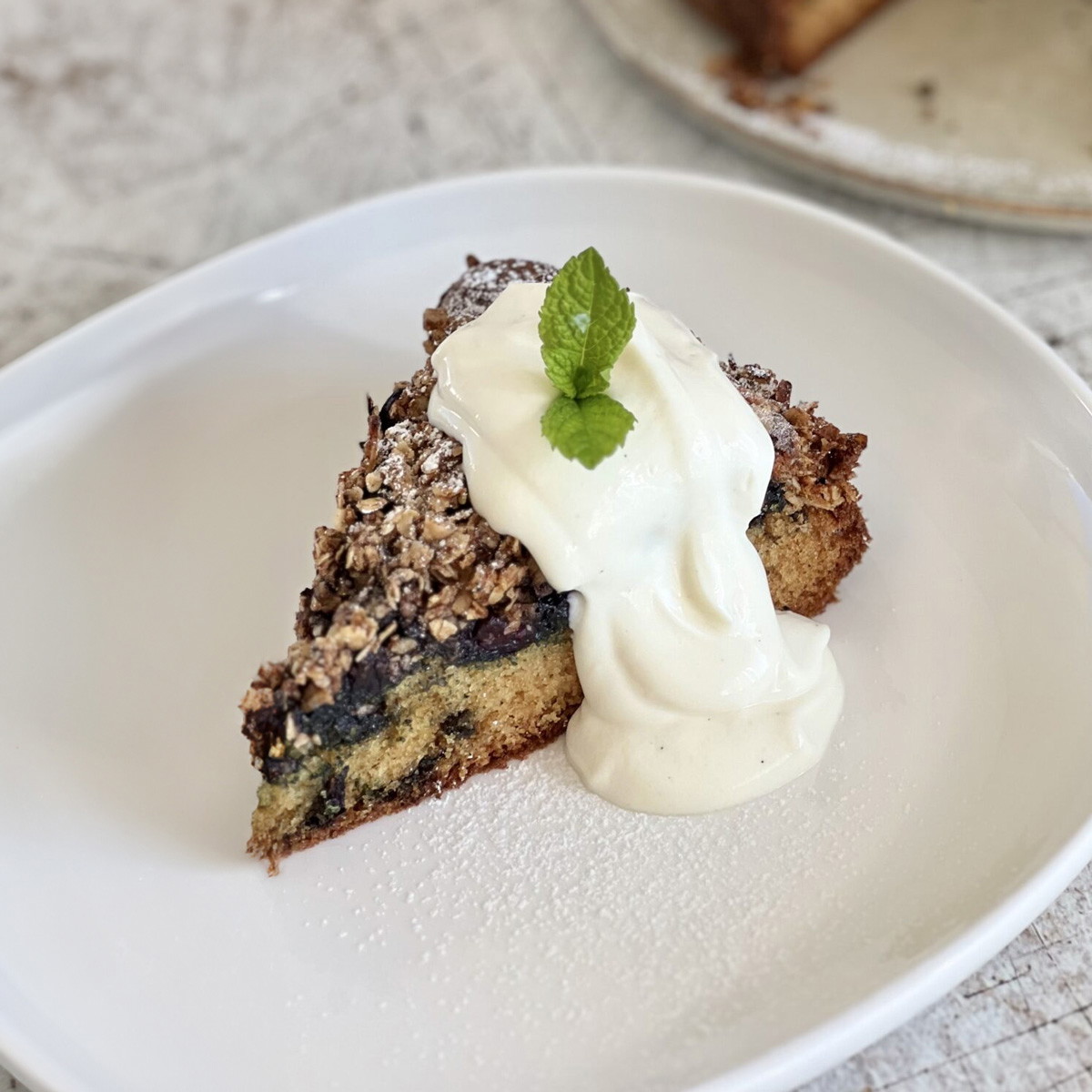 Blueberry Crumble Cake