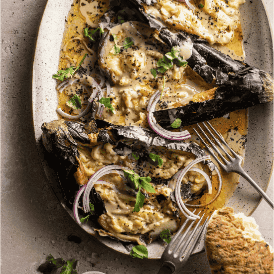 Deconstructed Baba Ganoush