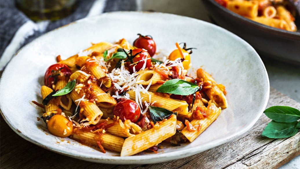 Image de Penne à la sauce tomate cerises