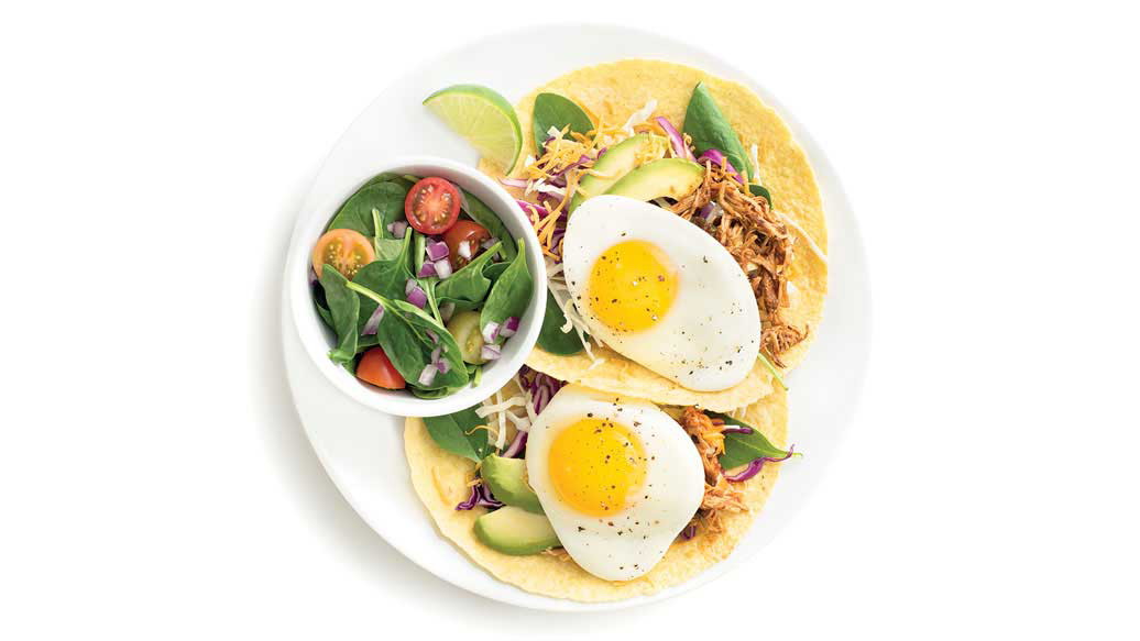 Image de Tostadas déjeuner au porc effiloché