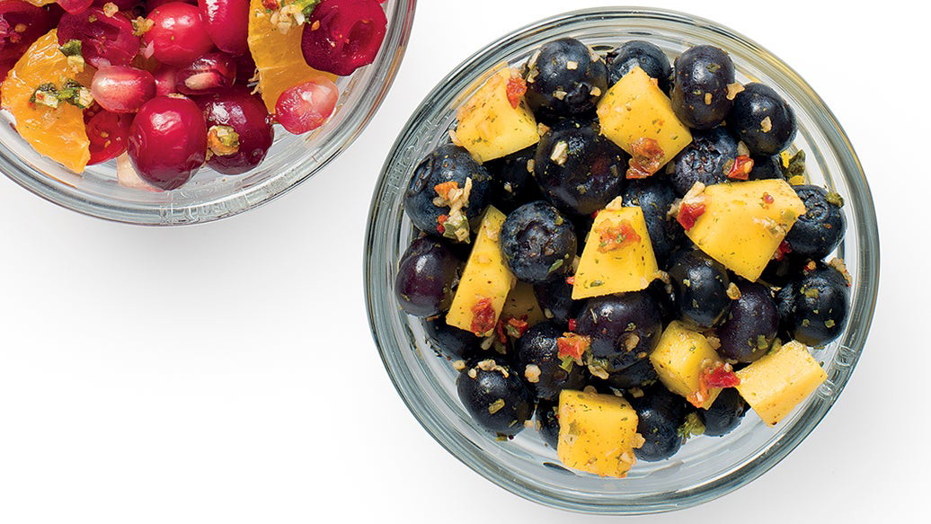 Image de Salsa à la mangue et aux bleuets