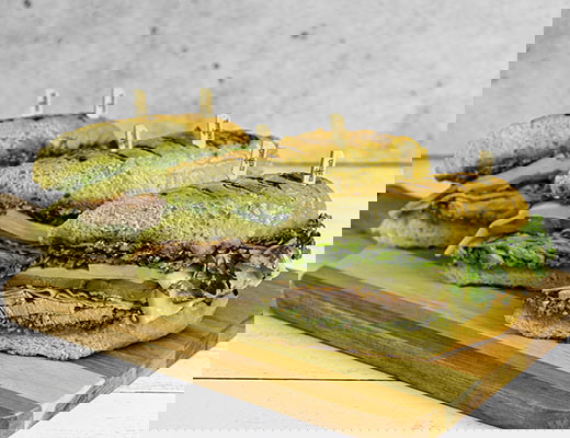 Image of Watercress Pesto Inspired Cubano Sandwich