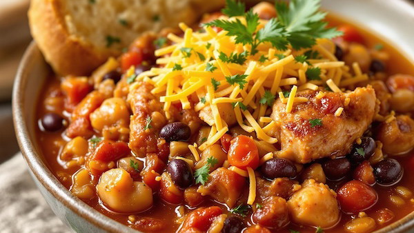 Image of Penny Saver’s Chicken Chili with Beans