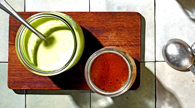 Image of Cremiges Avocado Dressing mit Basilikum & Zitrone