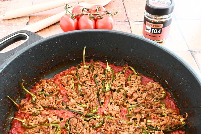 Image of Gefüllte Jalapeno all'arrabbiata - Würzig. Herzhaft. Ofenfrisch.