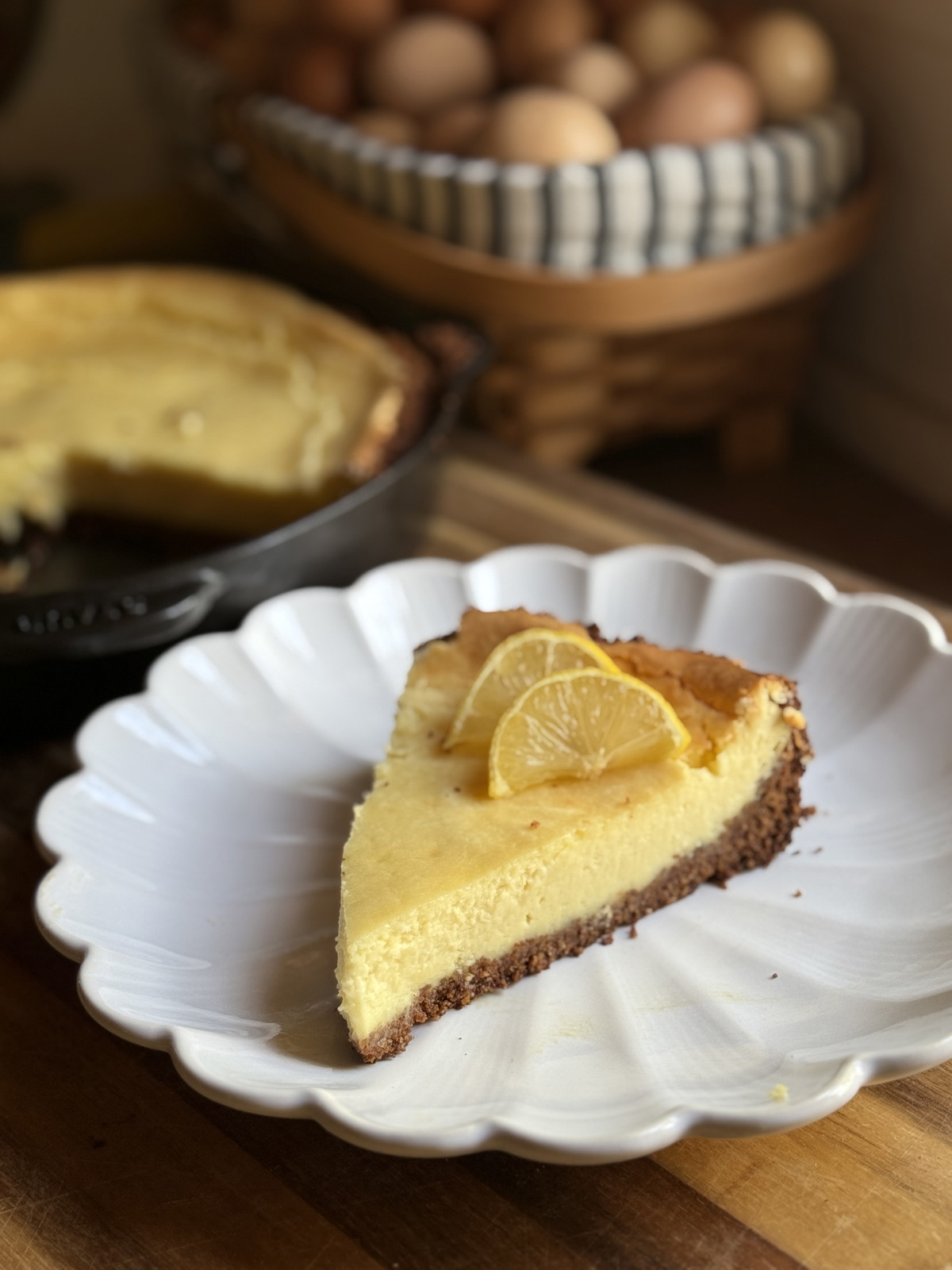 Lemon Cheesecake with Homemade Crust