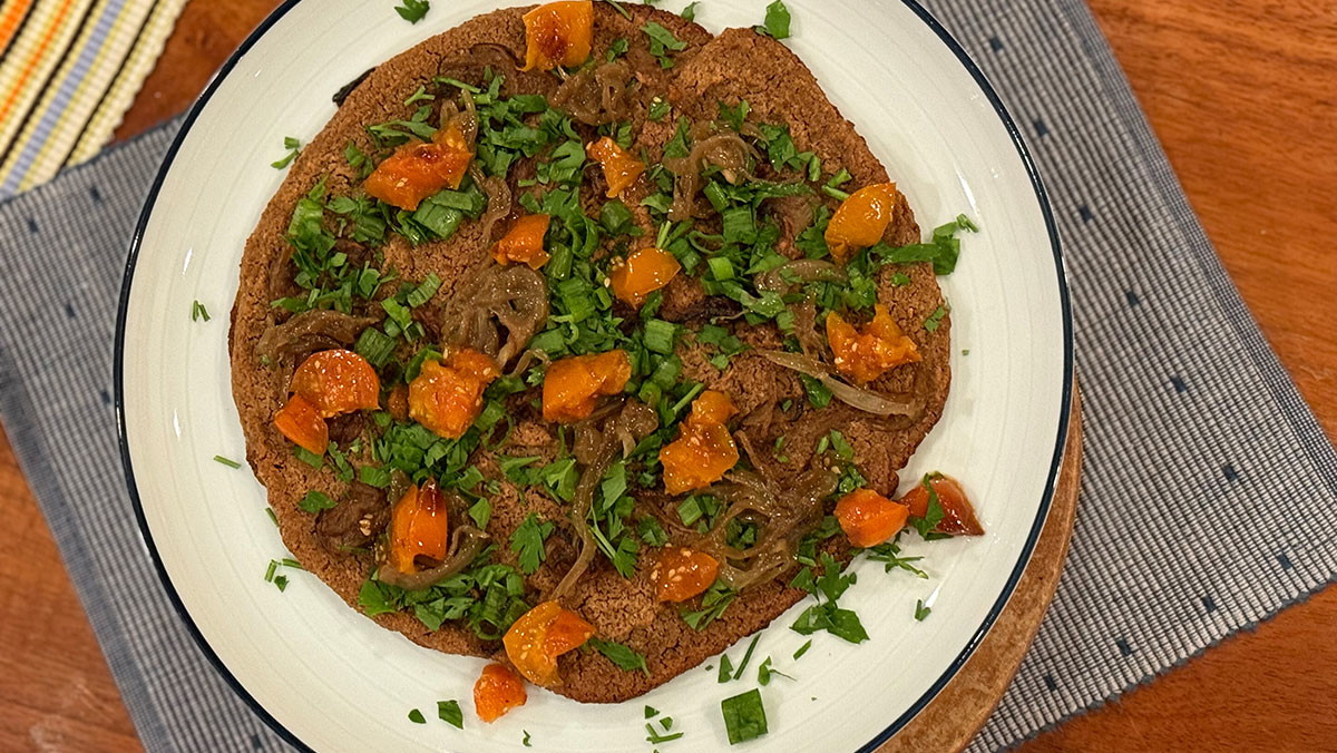 Image of ‘Ulu Flatbread à la Socca with Salsa Verde