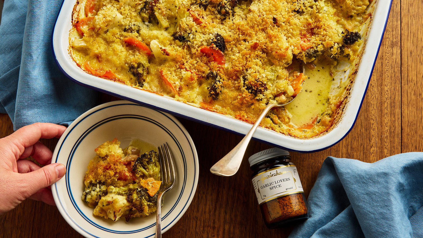 Image of Creamy Vegetable and Cannellini Bean Gratin
