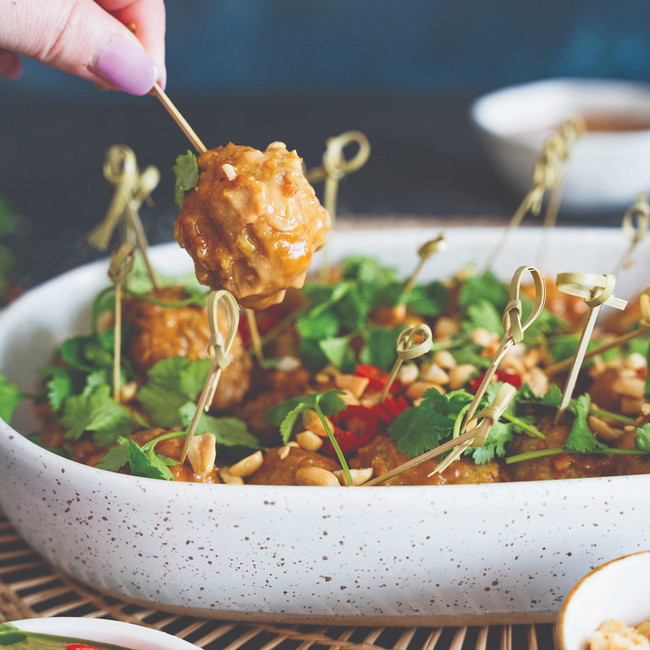 Image of Mini Satay Chicken Meatballs 