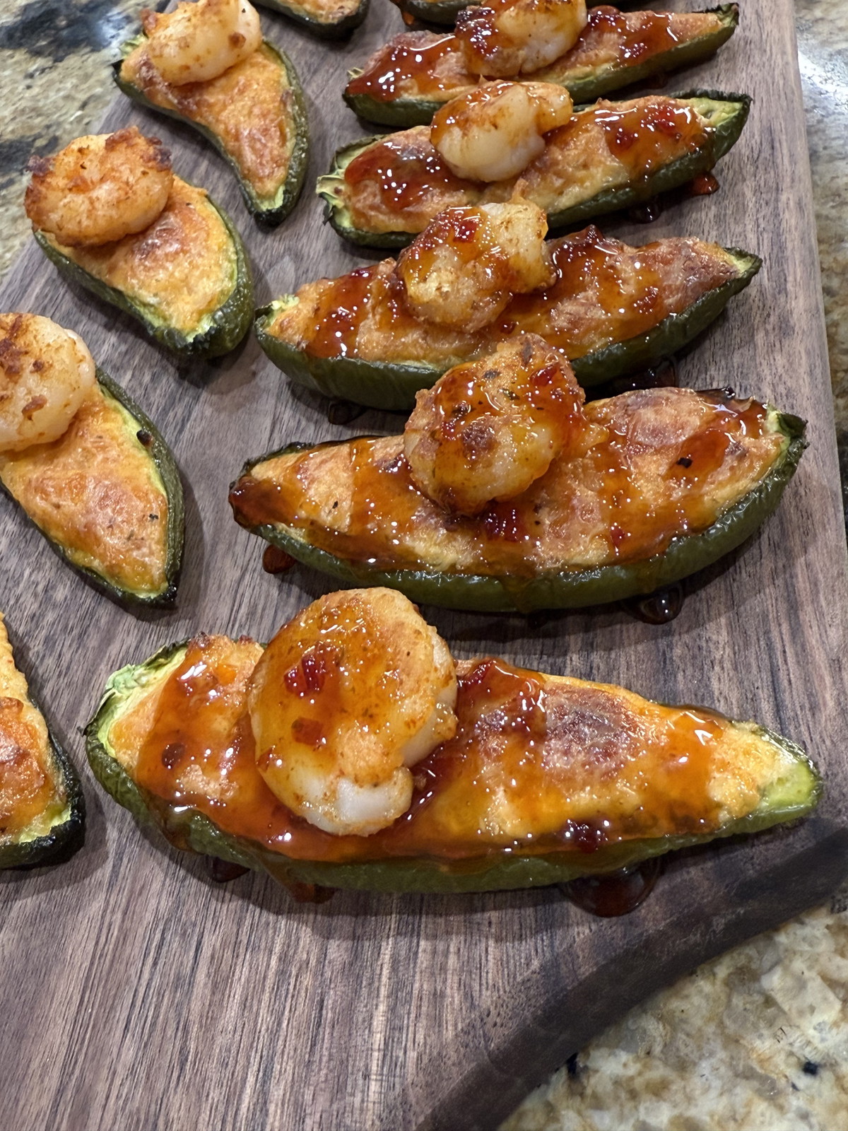 Cajun Shrimp Jalapeño Poppers!!