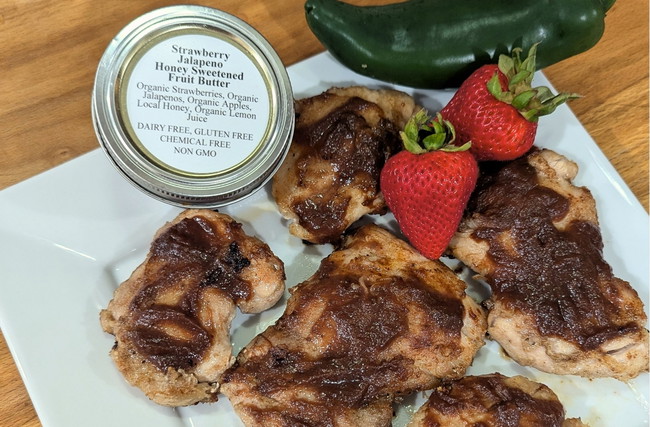 Image of Strawberry Jalapeno Smoky Chicken Thighs
