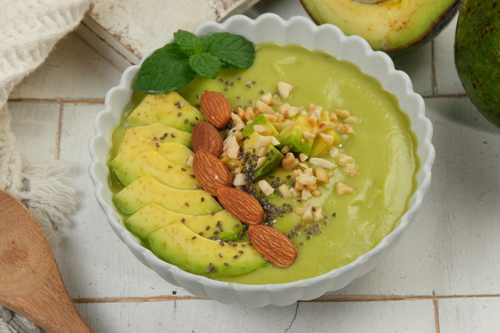 Avocado Pistachio Yogurt Bowl