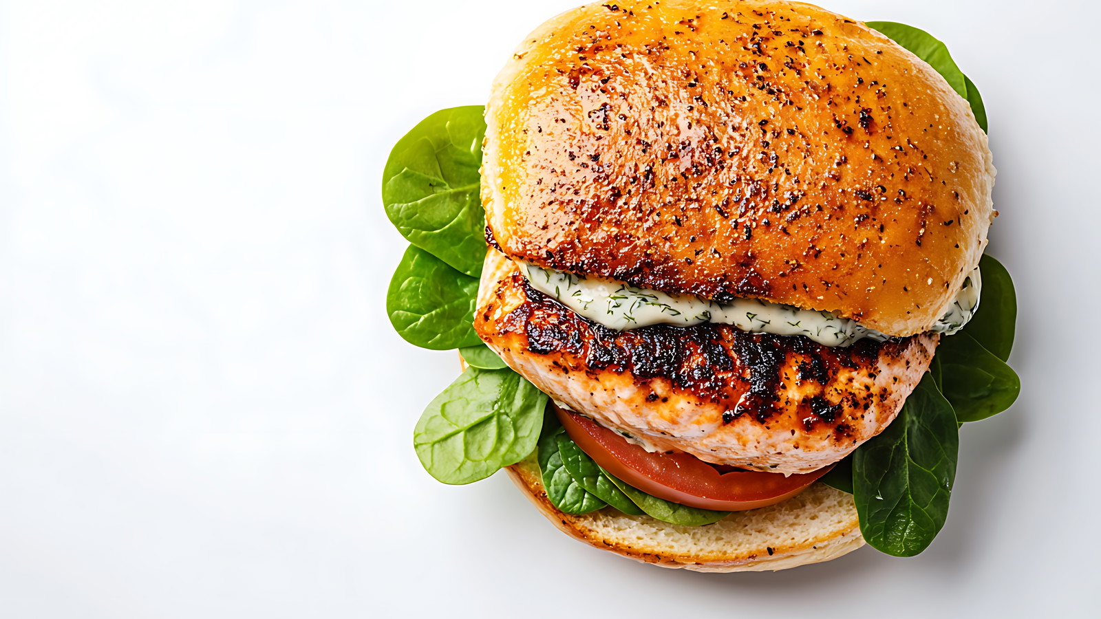 Salmon Burger with Green Goddess