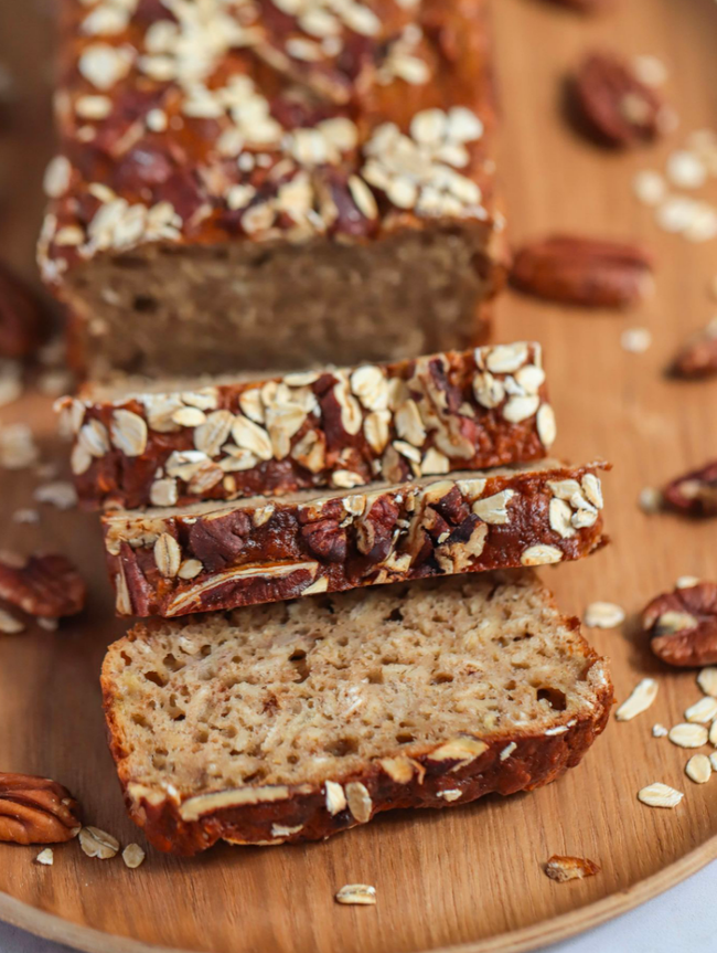 Banana Oat Bread - Once Upon A Homestead Recipes